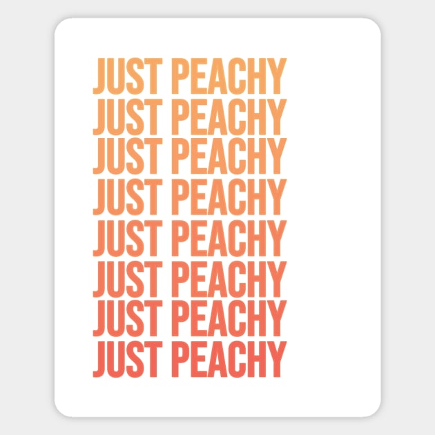 Just Peachy Magnet by RainbowAndJackson